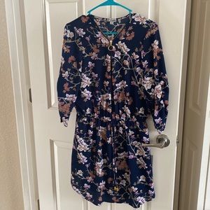 Navy floral dresss